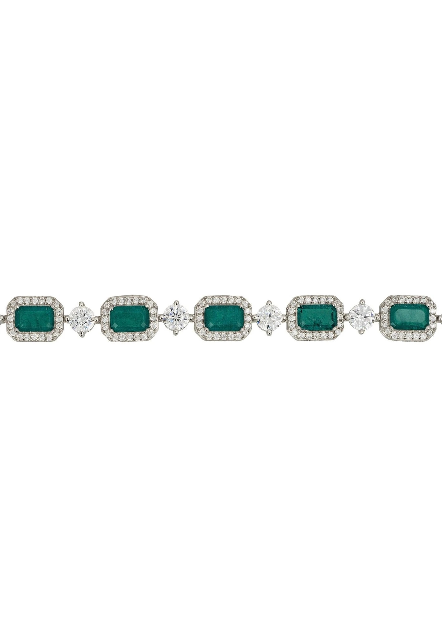 Latelita Elena Gemstone Bracelet Emerald Silver 5 Latelita Elena Gemstone Bracelet Emerald Silver - Image 3