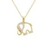 Latelita Elephant Pendant Necklace Gold 2 Latelita Elephant Pendant Necklace Gold -Latelitla Store elephant pendant necklace gold 364268