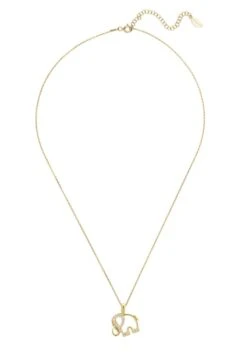 Latelita Elephant Pendant Necklace Gold -Latelitla Store elephant pendant necklace gold 411415