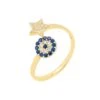 Latelita Evil Eye & Star Ring Gold -Latelitla Store evil eye star ring gold 634719