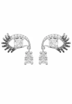 Latelita Eye Of Horus Earrings Silver Oxidised