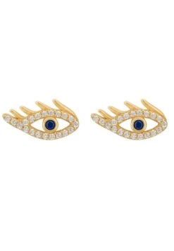Latelita Eye Of Horus Stud Earrings Gold