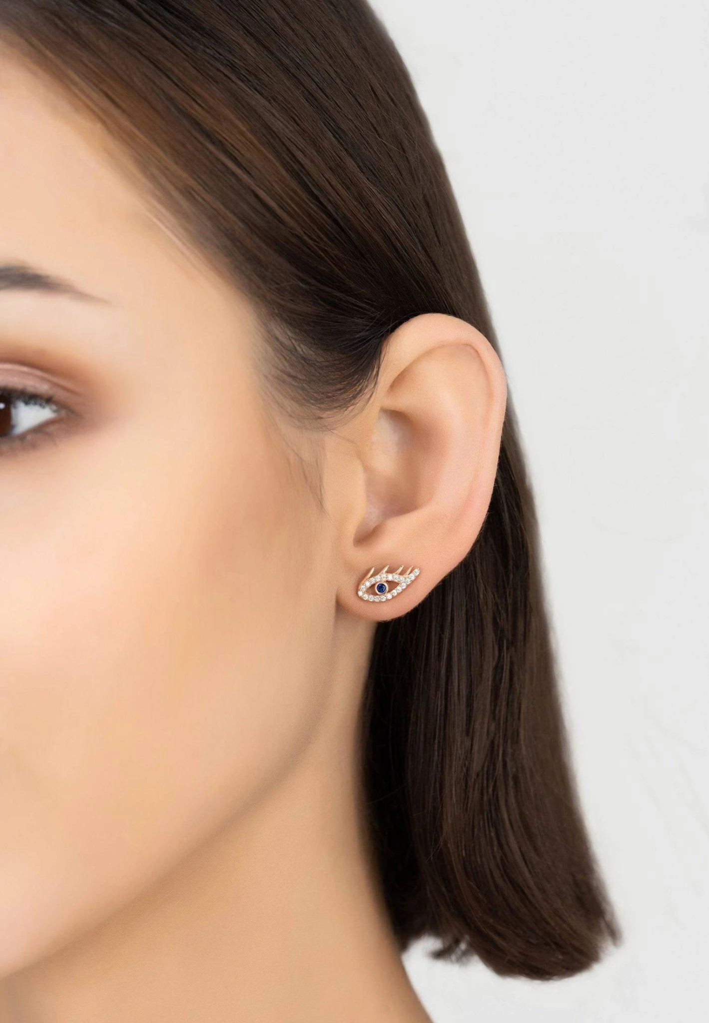 Latelita Eye Of Horus Stud Earrings Rosegold 4 Latelita Eye Of Horus Stud Earrings Rosegold - Image 2