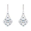 Latelita Featherington Drop Earrings Sapphire Blue Silver -Latelitla Store featherington drop earrings sapphire blue silver 781962
