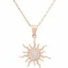 Latelita Flaming Sun Necklace Rosegold -Latelitla Store flaming sun necklace rosegold 204964