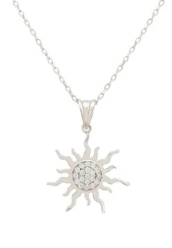 Latelita Flaming Sun Necklace Silver