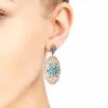 Latelita Full Bloom Flower Earrings Blue Rosegold 2 Latelita Full Bloom Flower Earrings Blue Rosegold -Latelitla Store full bloom flower earrings blue rosegold 652943