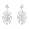 Latelita Full Bloom Flower Earrings White Silver 1 Latelita Full Bloom Flower Earrings White Silver -Latelitla Store full bloom flower earrings white silver 284726