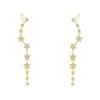 Latelita Graduated Star Ear Climbers With Drop Gold -Latelitla Store graduated star ear climbers with drop gold 566558