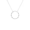 Latelita Halo Baguette Necklace Silver -Latelitla Store halo baguette necklace silver 387828
