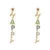 Latelita Happy Rainbow Drops Earrings Gold 1 Latelita Happy Rainbow Drops Earrings Gold -Latelitla Store happy rainbow drops earrings gold 588195