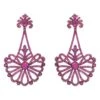 Latelita Harlequin Drop Earrings Rosegold Ruby -Latelitla Store harlequin drop earrings rosegold ruby 898240