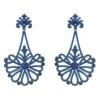 Latelita Harlequin Drop Earrings Silver Sapphire -Latelitla Store harlequin drop earrings silver sapphire 684844