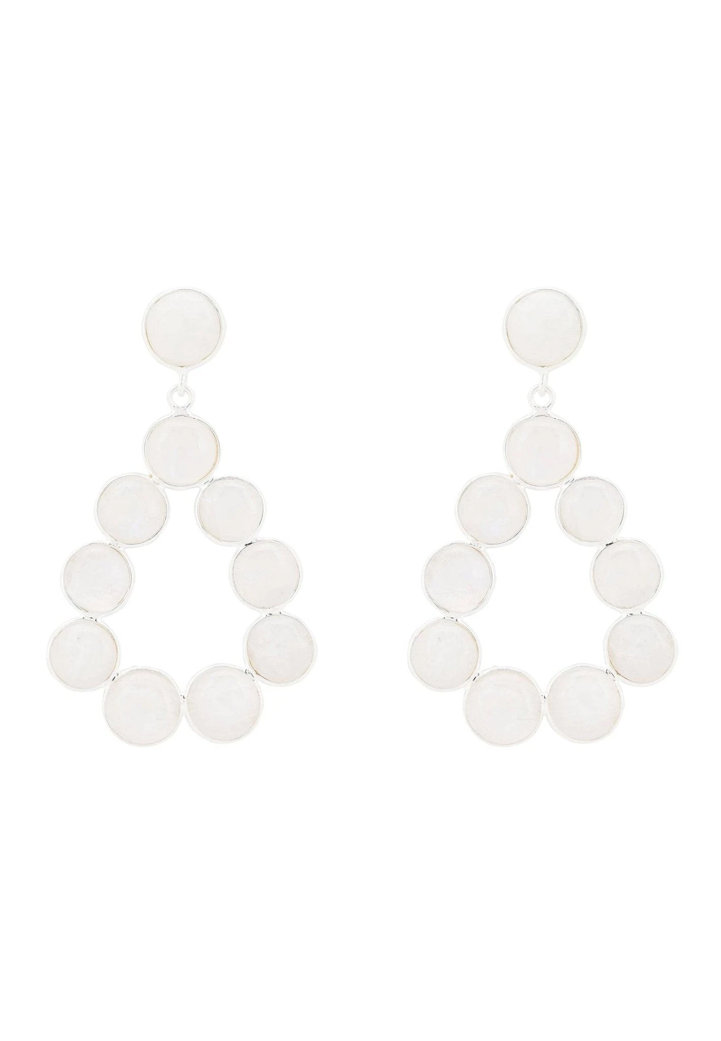 Latelita Hatun Gemstone Statement Earrings Silver Moonstone 3 Latelita Hatun Gemstone Statement Earrings Silver Moonstone