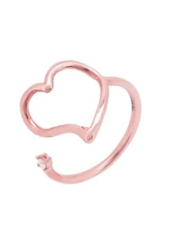 Latelita Heart Midi Pinky Ring Rosegold