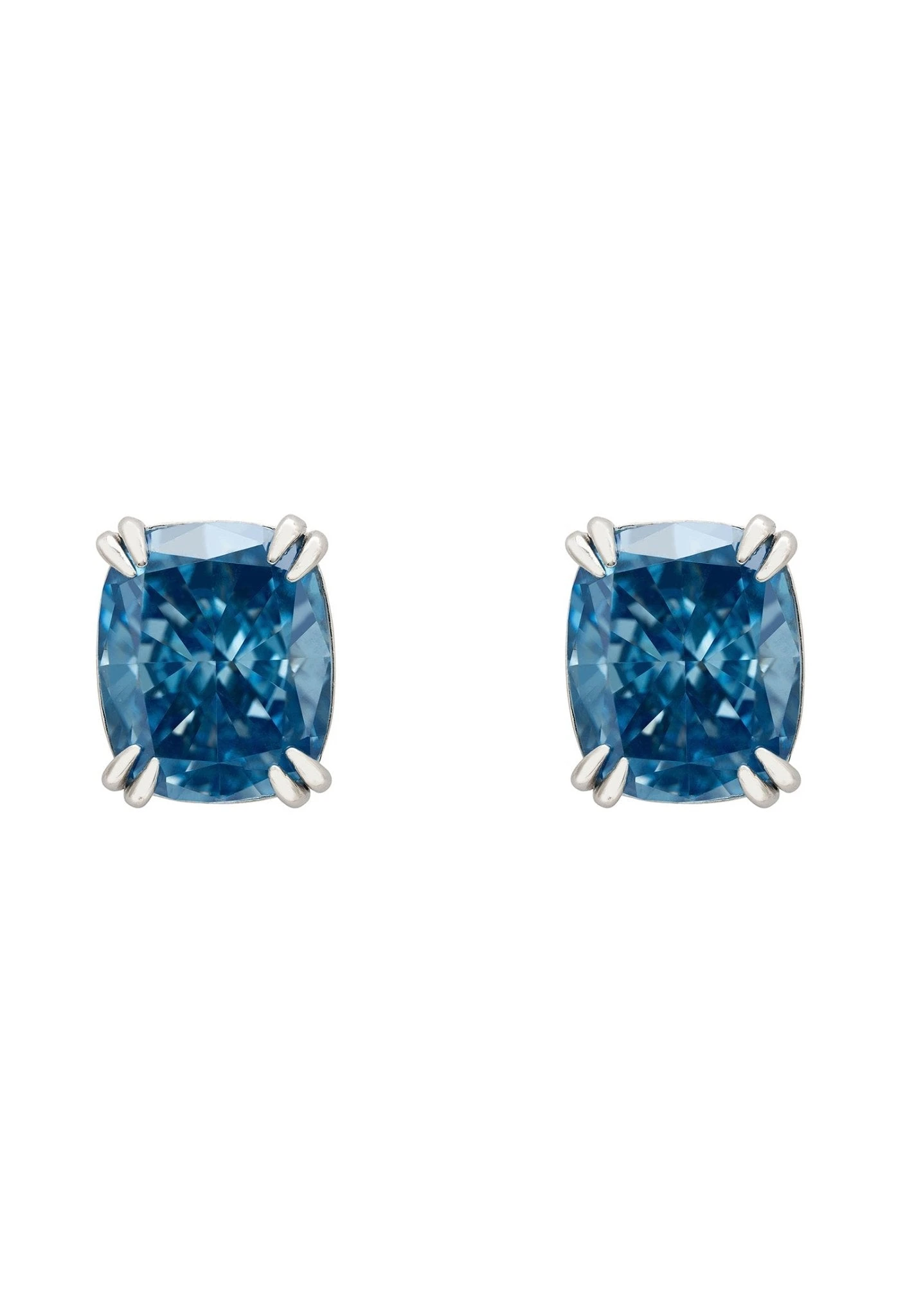 Latelita Helena Blue Topaz Stud Earrings Silver 2 Latelita Helena Blue Topaz Stud Earrings Silver