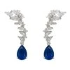 Latelita Henriette Teardrop Earrings Sapphire Silver