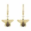 Latelita Honey Bee Drop Earrings Gold -Latelitla Store honey bee drop earrings gold 351412