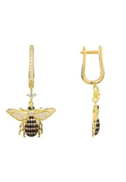 Latelita Honey Bee Drop Earrings Gold 8 Latelita Honey Bee Drop Earrings Gold -Latelitla Store honey bee drop earrings gold 657347