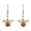 Latelita Honey Bee Drop Earrings Rosegold -Latelitla Store honey bee drop earrings rosegold 625531