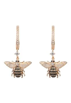 Latelita Honey Bee Drop Earrings Rosegold