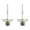 Latelita Honey Bee Drop Earrings Silver 1 Latelita Honey Bee Drop Earrings Silver -Latelitla Store honey bee drop earrings silver 286443