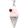 Latelita Ice Cream Cone Enamel Necklace Silver -Latelitla Store ice cream cone enamel necklace silver 678025