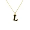 Latelita Initial Enamel Necklace Gold L 1 Latelita Initial Enamel Necklace Gold L -Latelitla Store initial enamel necklace gold l 444057