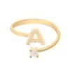 Latelita Initial Ring Gold A -Latelitla Store initial ring gold a 186296