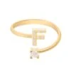 Latelita Initial Ring Gold F -Latelitla Store initial ring gold f 689942