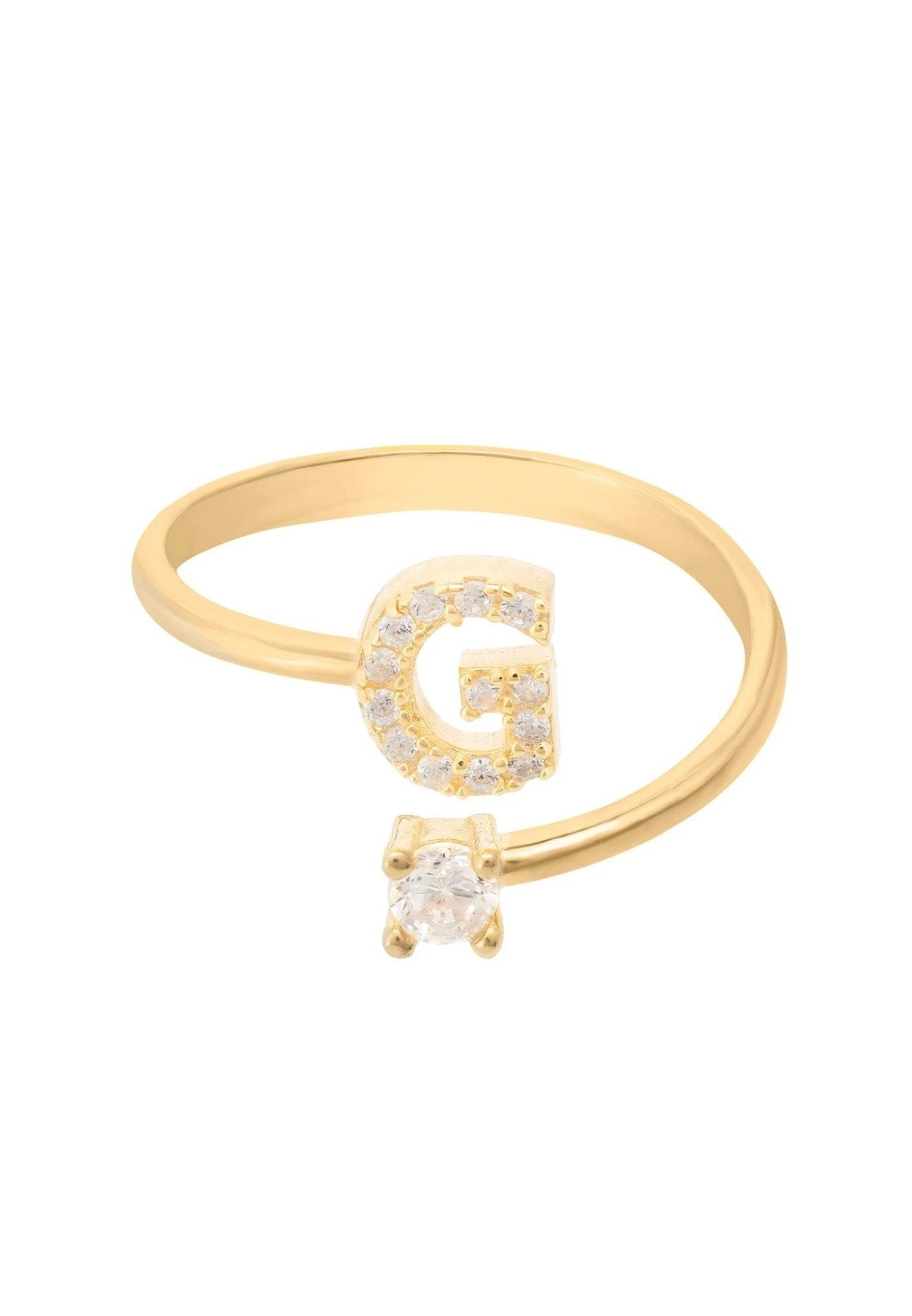 Latelita Initial Ring Gold G 3 Latelita Initial Ring Gold G