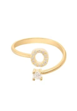 Latelita Initial Ring Gold O