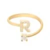 Latelita Initial Ring Gold R -Latelitla Store initial ring gold r 295117
