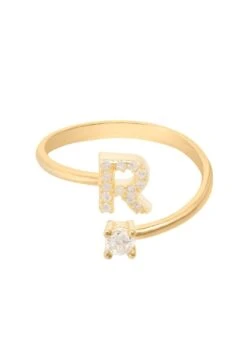 Latelita Initial Ring Gold R