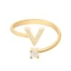 Latelita Initial Ring Gold V -Latelitla Store initial ring gold v 764745