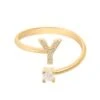 Latelita Initial Ring Gold Y 1 Latelita Initial Ring Gold Y -Latelitla Store initial ring gold y 949547