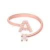 Latelita Initial Ring Rosegold A -Latelitla Store initial ring rosegold a 620093