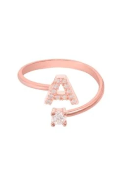 Latelita Initial Ring Rosegold A