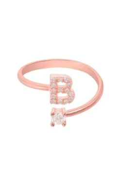 Latelita Initial Ring Rosegold B
