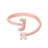 Latelita Initial Ring Rosegold J -Latelitla Store initial ring rosegold j 633106