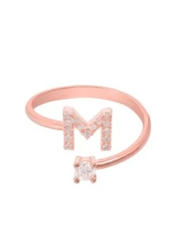 Latelita Initial Ring Rosegold M