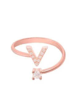Latelita Initial Ring Rosegold V