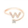 Latelita Initial Ring Rosegold W 1 Latelita Initial Ring Rosegold W -Latelitla Store initial ring rosegold w 256063