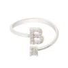 Latelita Initial Ring Silver B -Latelitla Store initial ring silver b 414165