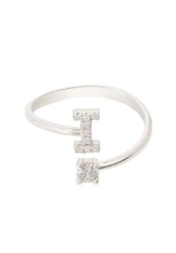 Latelita Initial Ring Silver I
