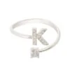 Latelita Initial Ring Silver K -Latelitla Store initial ring silver k 129470