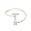 Latelita Initial Ring Silver T -Latelitla Store initial ring silver t 482708