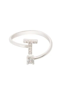 Latelita Initial Ring Silver T