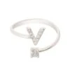 Latelita Initial Ring Silver V 1 Latelita Initial Ring Silver V -Latelitla Store initial ring silver v 314959