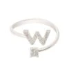 Latelita Initial Ring Silver W 1 Latelita Initial Ring Silver W -Latelitla Store initial ring silver w 909520